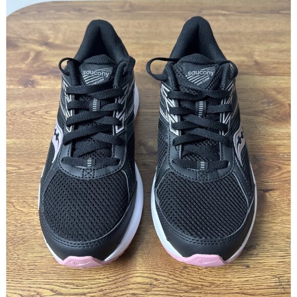 Saucony Cohesion 14 Black/Pink Athletic Running Shoes Sneakers Women's Size 9.5 - Picture 3 of 7